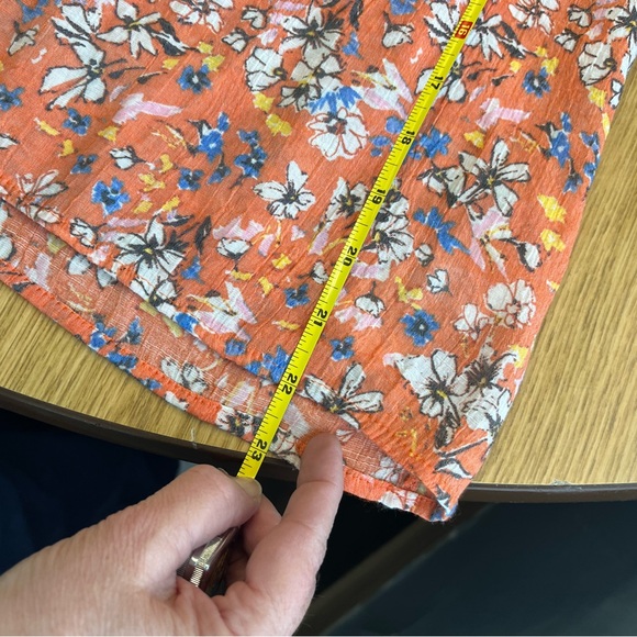 Nanette Lepore Orange Floral Blouse - Picture 6 of 6